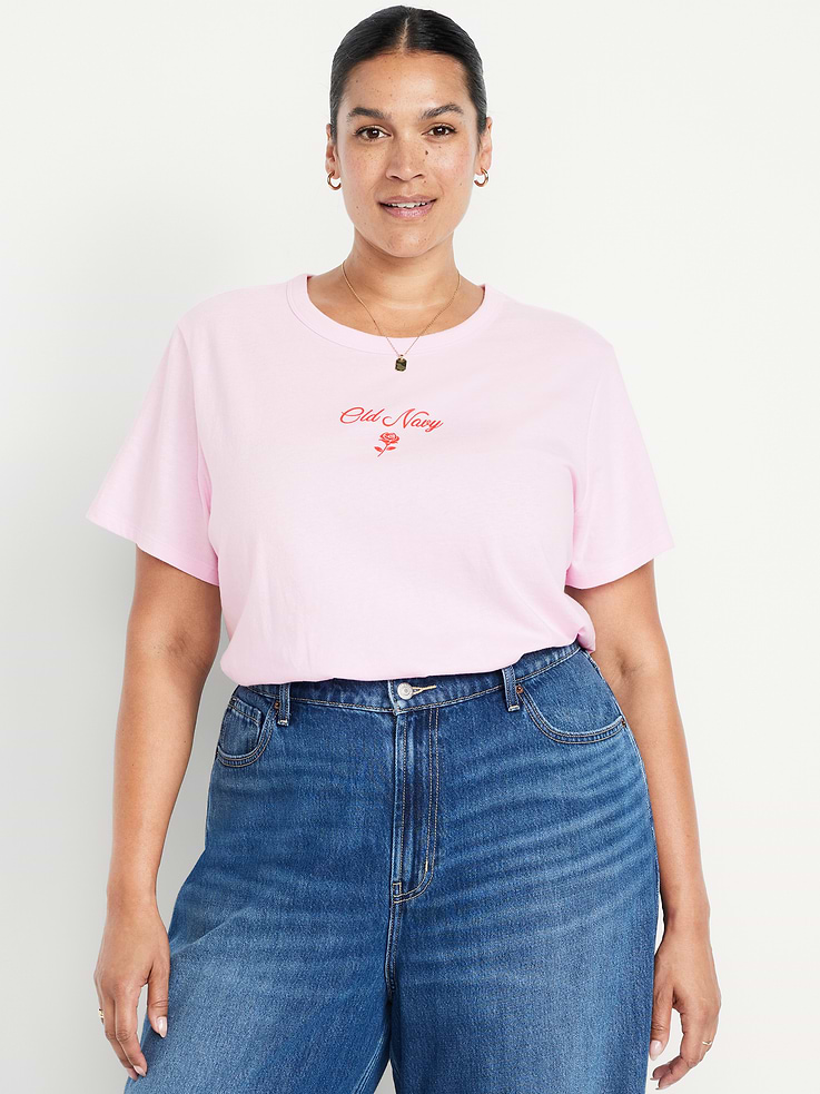 L'image numéro 6 présente T-shirt ras du cou à logo imprimé