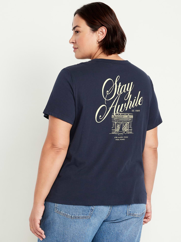 Image 9 of 9, EveryWear Crew-Neck Graphic T-Shirt