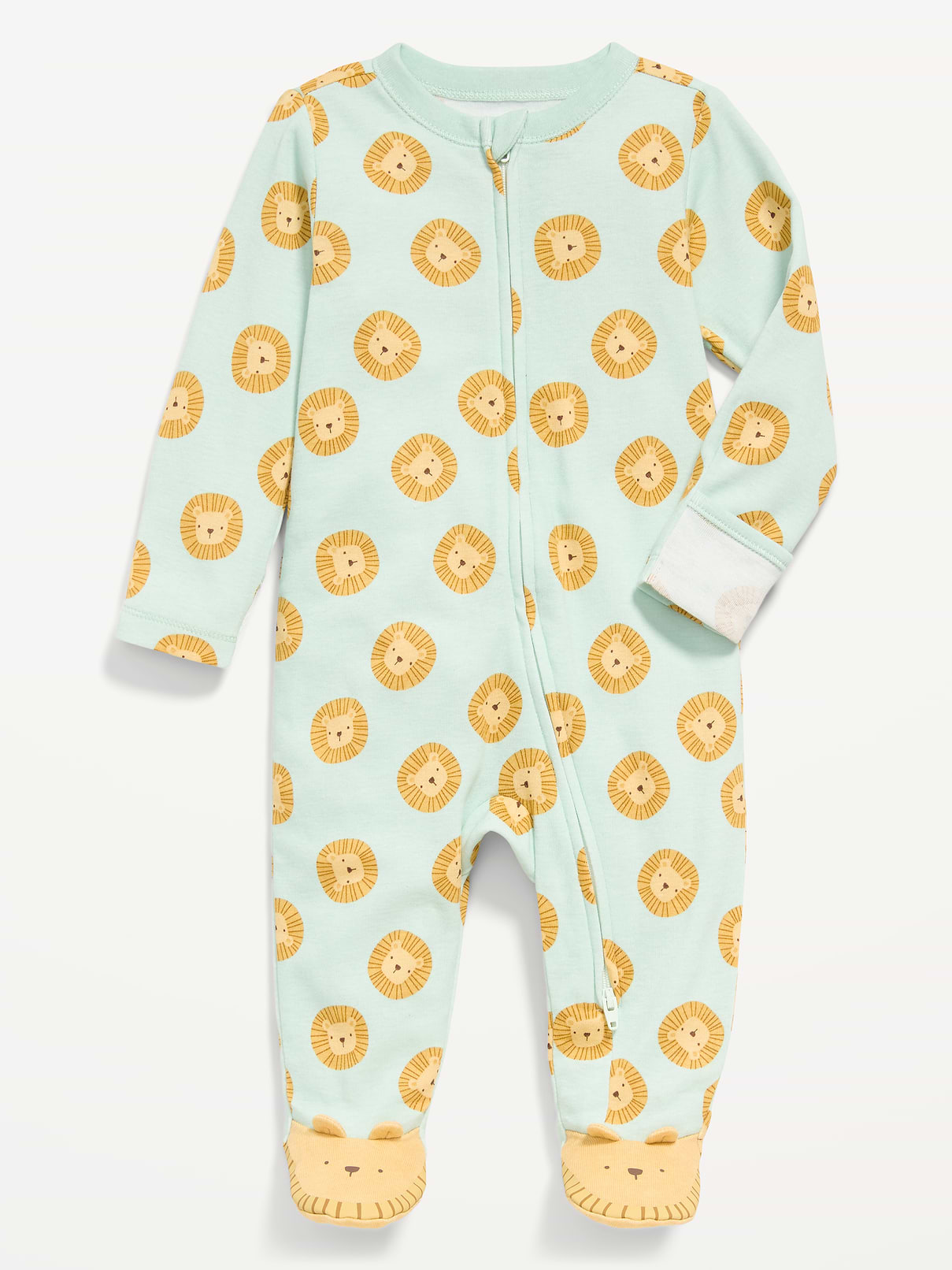 Image number 1 showing, 2-Way-Zip Sleep & Play Footed One-Piece for Baby