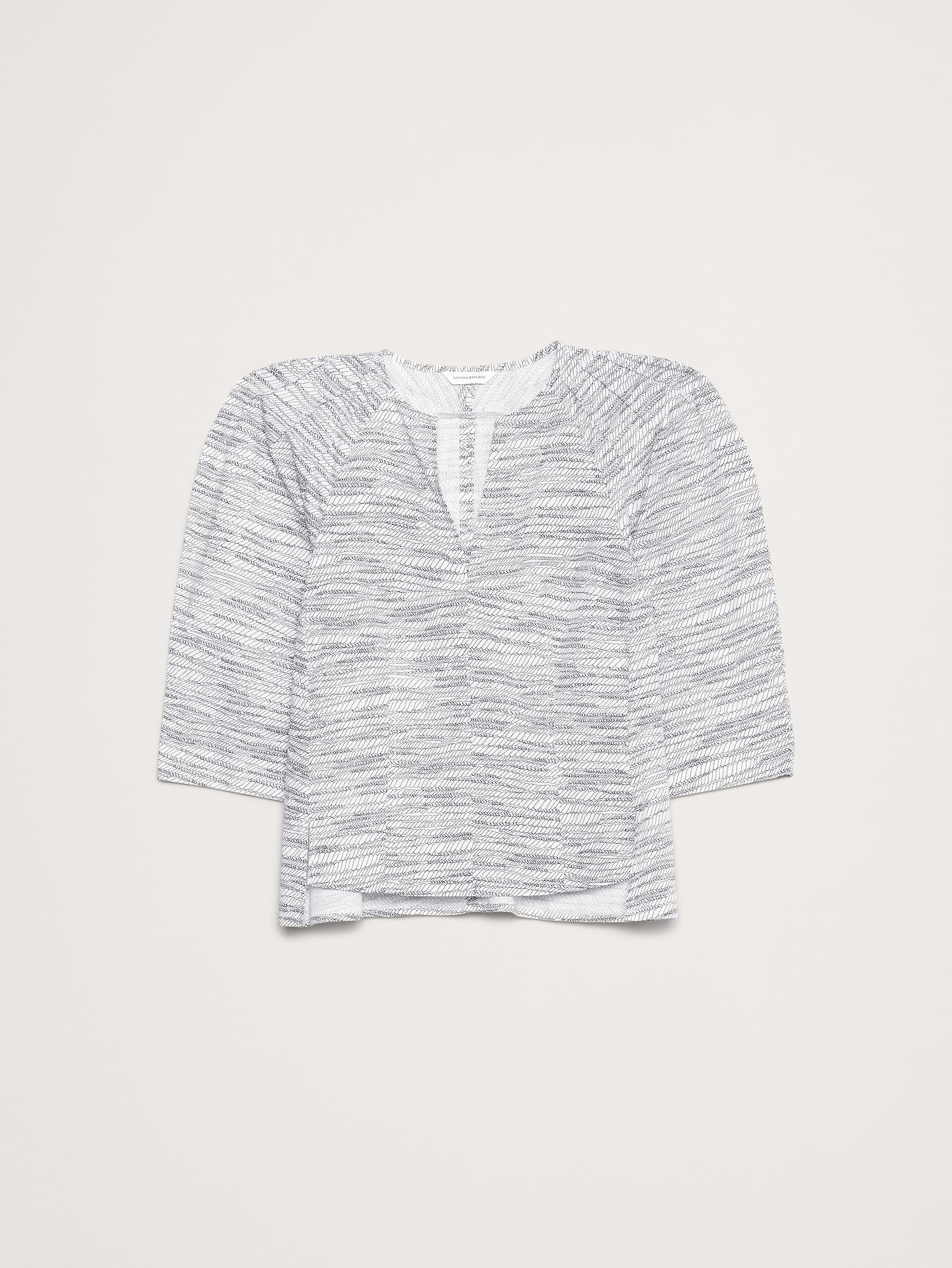 Image number 8 showing, Stretch-Cotton Volume-Sleeve Top