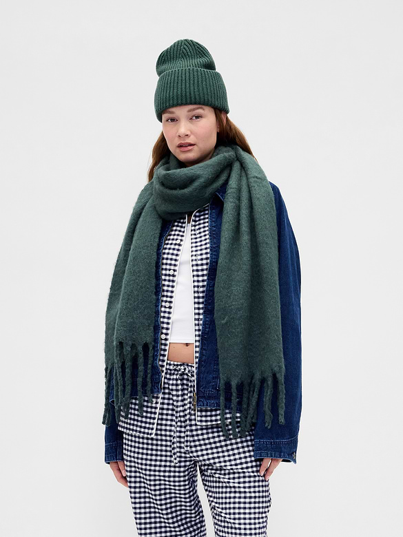 Brushed Fringe Scarf