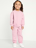 Image number 1 showing, Bounce Fleece Crew-Neck and Sweatpants Set for Toddler Girls