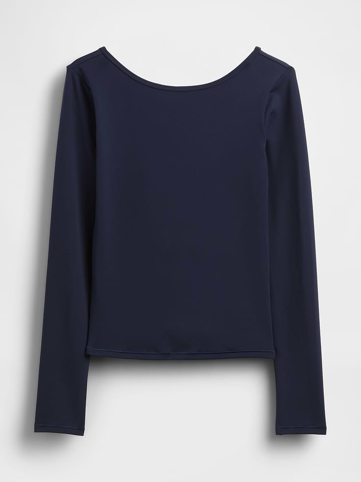 Image number 6 showing, GapFit Smooth Boatneck T-Shirt