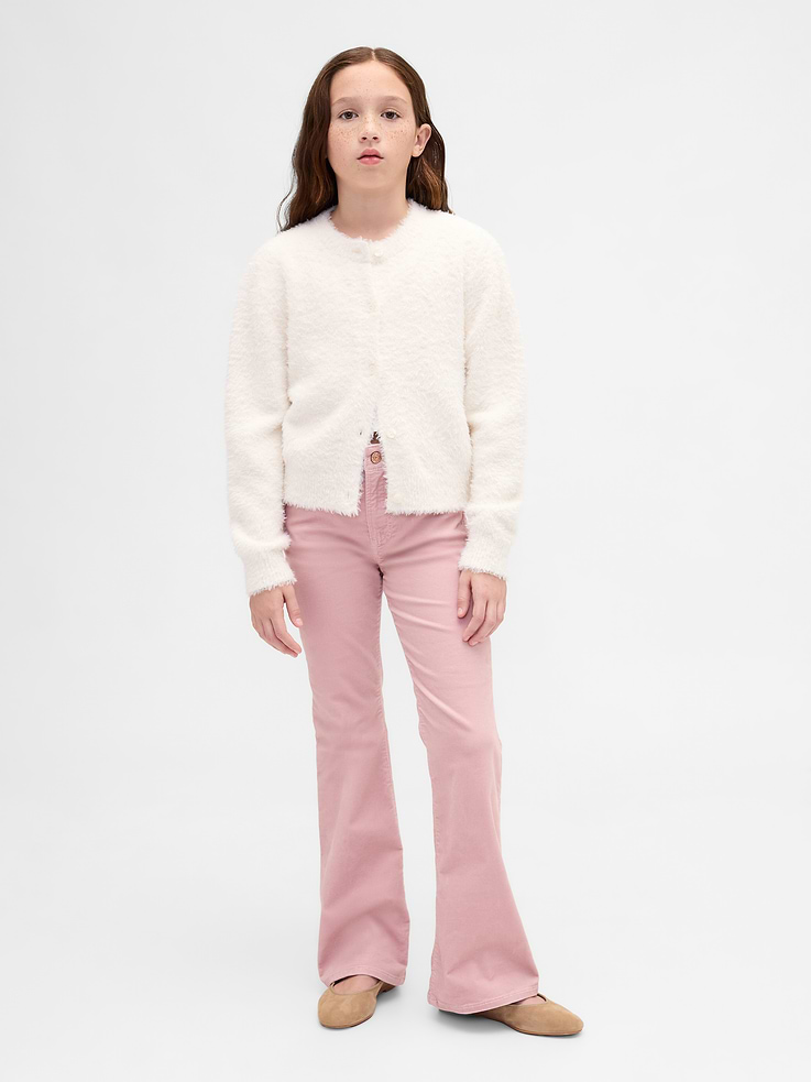 Image number 4 showing, Kids Eyelash Cardigan Sweater