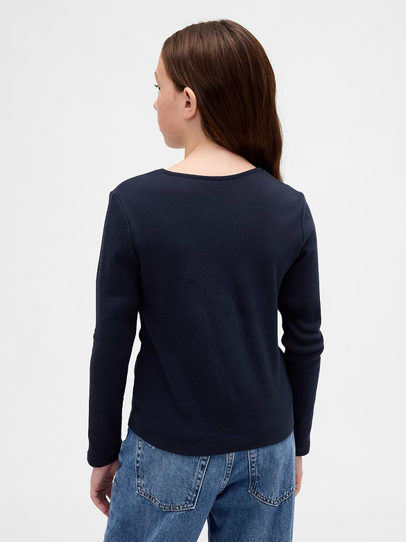 Kids Keyhole Bow Fitted T-Shirt