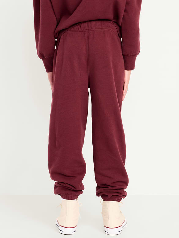 Pantalon de jogging coupe généreuse en coton ouaté pour garçon
