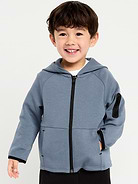 Image number 1 showing, Oversized Dynamic Fleece Zip-Front Hoodie for Toddler Boys
