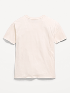 Image number 3 showing, Oversized Short-Sleeve Raw-Edge T-Shirt for Girls