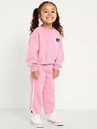 Image number 1 showing, Dolphin-Hem Cropped Sweatpants for Toddler Girls