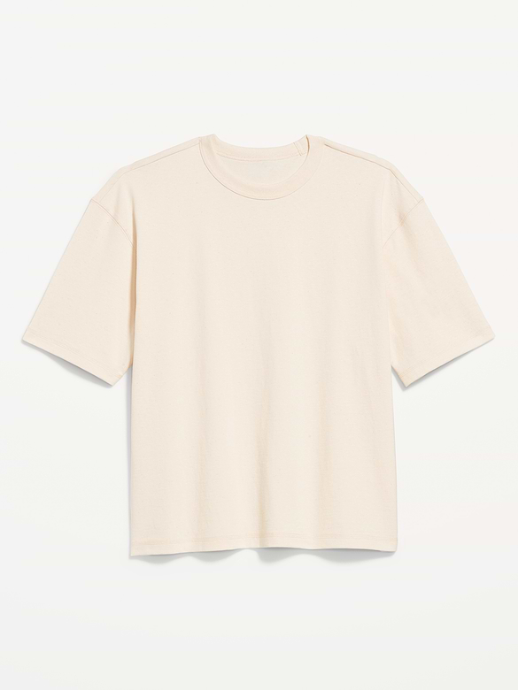 Garment-Dyed Heavyweight Cropped T-Shirt
