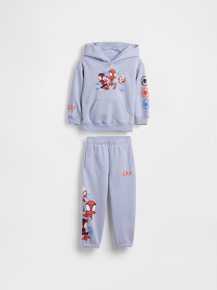 Image number 1 showing, Baby & Toddler Marvel VintageSoft Hoodie Outfit Set