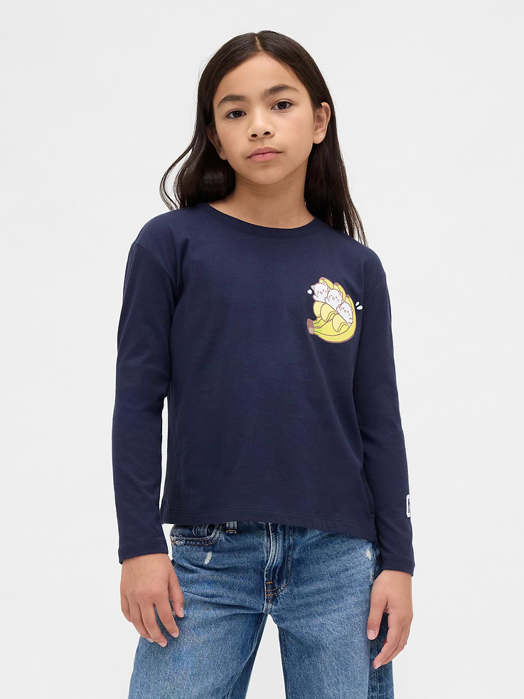 Image number 1 showing, Kids Oversized Graphic T-Shirt