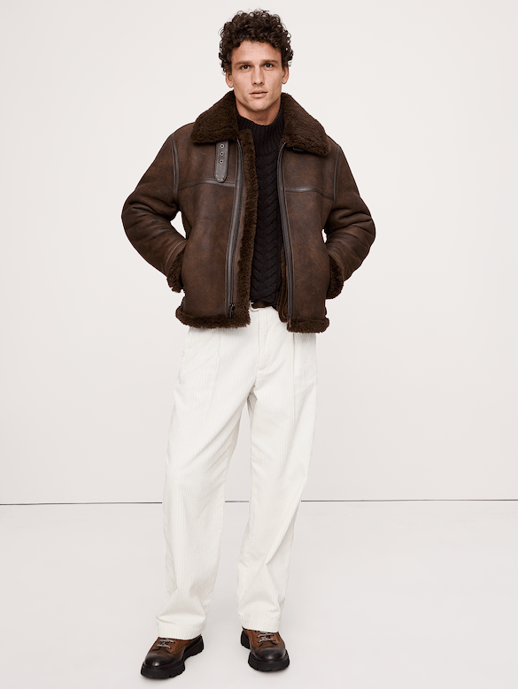 Loose Pleated Corduroy Pant