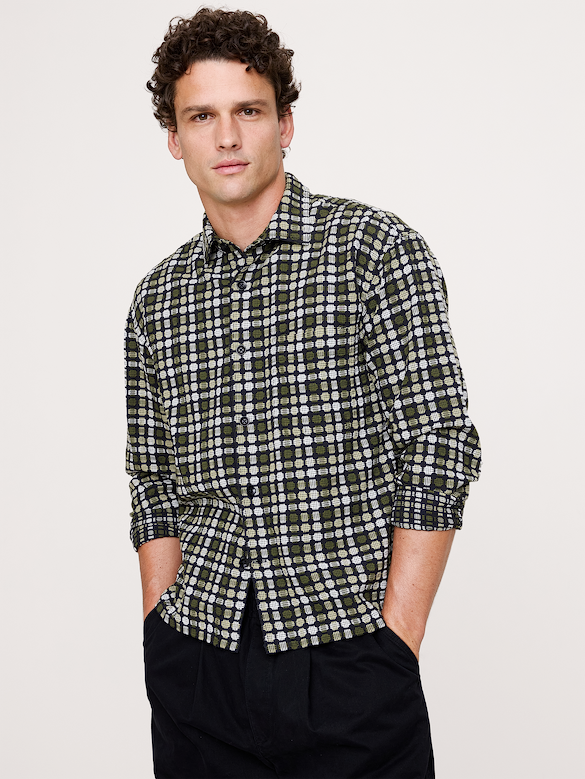 Relaxed-Fit Jacquard Shirt