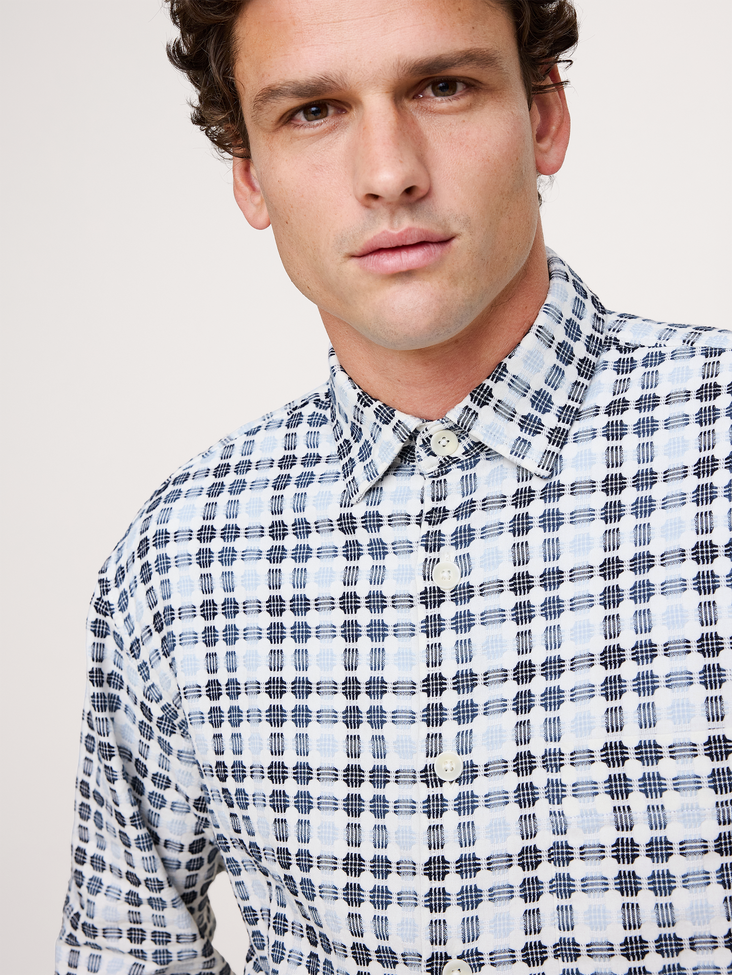 Image number 3 showing, Relaxed-Fit Jacquard Shirt
