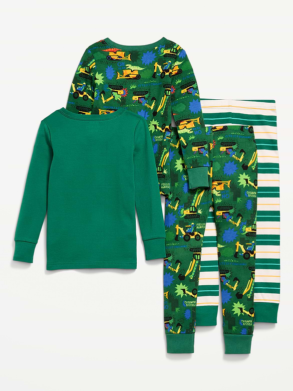 Snug-Fit Graphic Pajama 4-Piece for Toddler & Baby