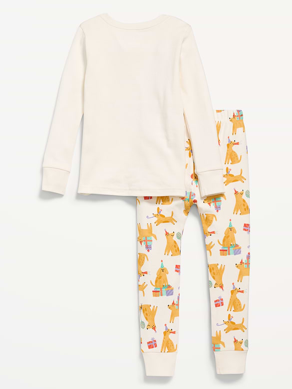 Printed Snug-Fit Pajama Set for Toddler & Baby