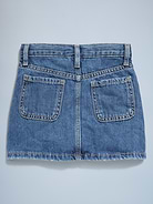 Image number 3 showing, High-Waisted Button-Front Jean Skirt for Toddler Girls