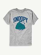 Image number 1 showing, Peanuts Snoopy In Puffer Coat Short Sleeve Tee For Kids