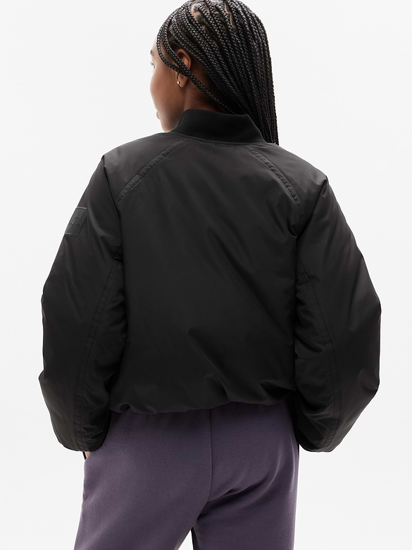 Simone Biles Athleta Girl Bomber Puffer Jacket