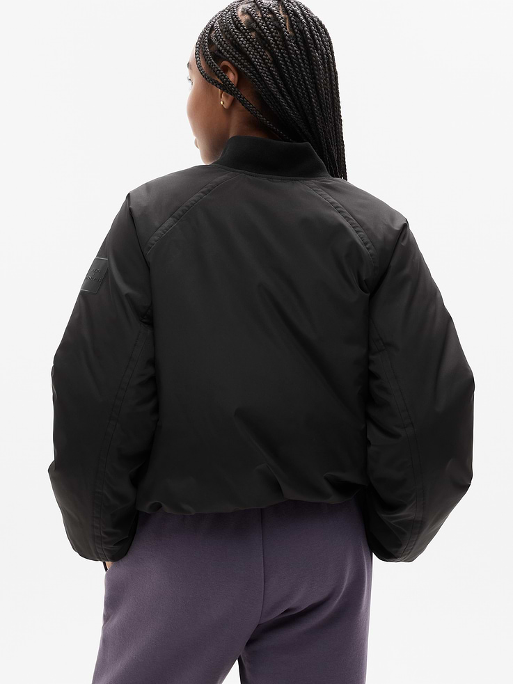 Image 3 of 5, Simone Biles Athleta Girl Bomber Puffer Jacket