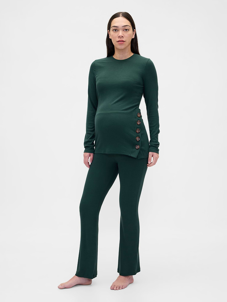Image number 1 showing, Maternity Modal Rib PJ Set
