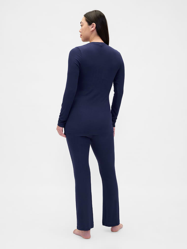 Image number 2 showing, Maternity Modal Rib PJ Set