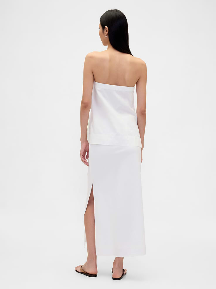 Image number 2 showing, Linen-Blend Maxi Skirt