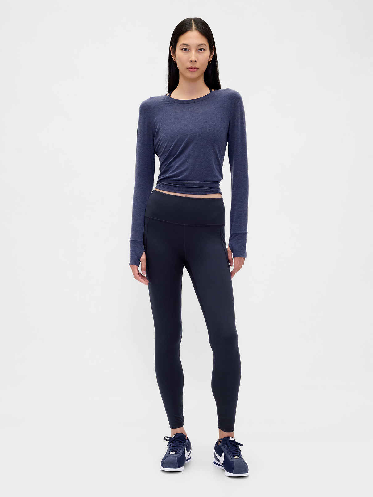 L'image numéro 1 présente Legging GapFit Power pleine longueur à taille haute
