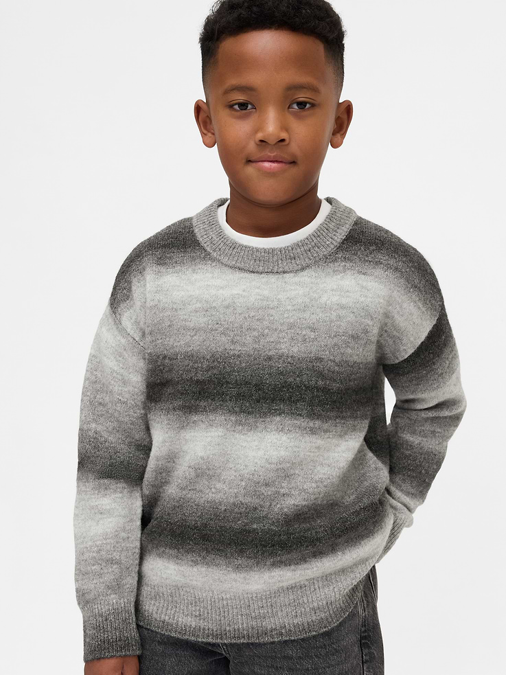 Image number 1 showing, Kids Space-Dye Relaxed Crewneck Sweater