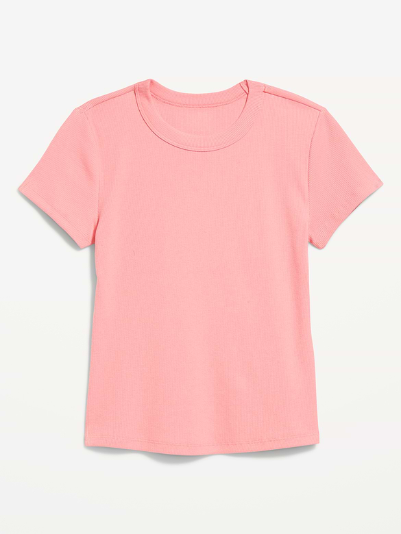 T-shirt court moulant