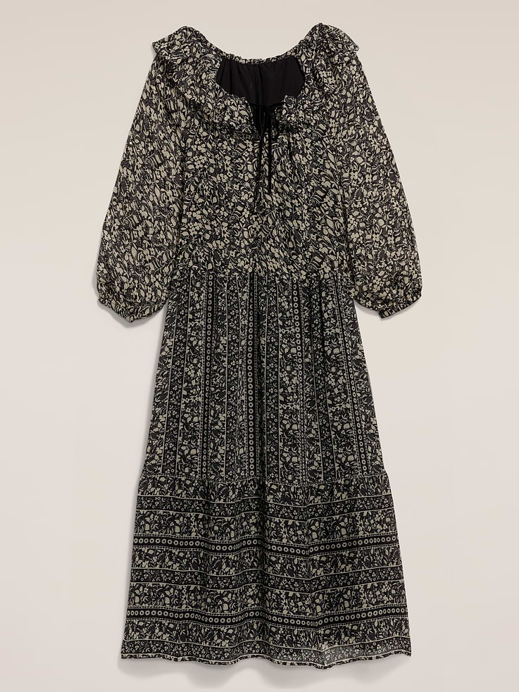 Image number 5 showing, Old Navy x Anna Sui Tiered Ruffle Maxi Dress