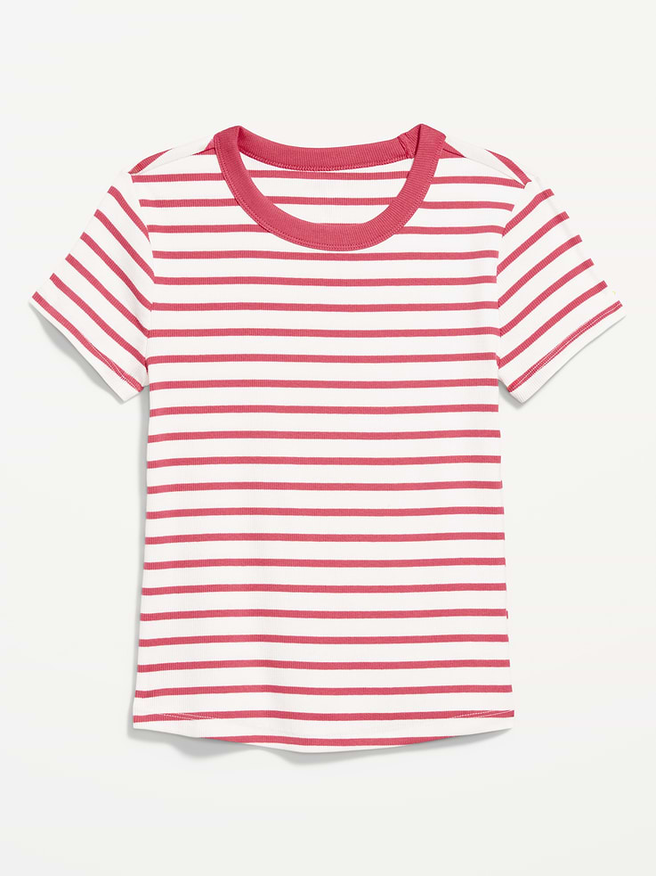 Image number 4 showing, Snug Crew-Neck Ribbed T-Shirt