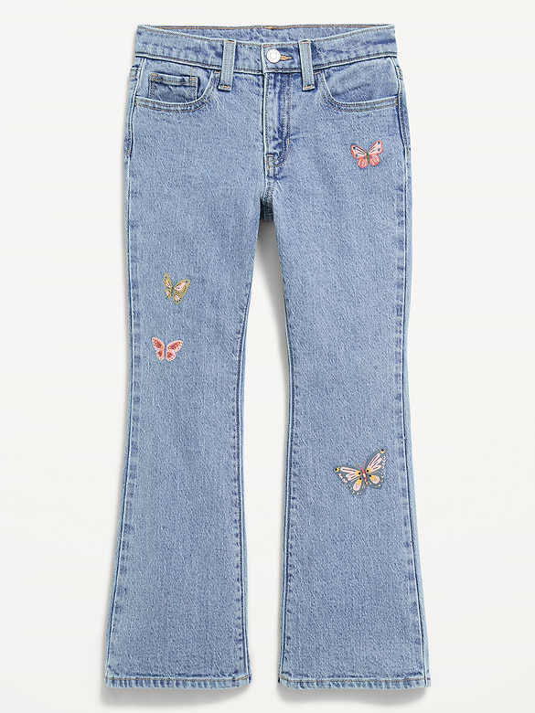 High-Waisted Flare-Leg Jeans for Girls