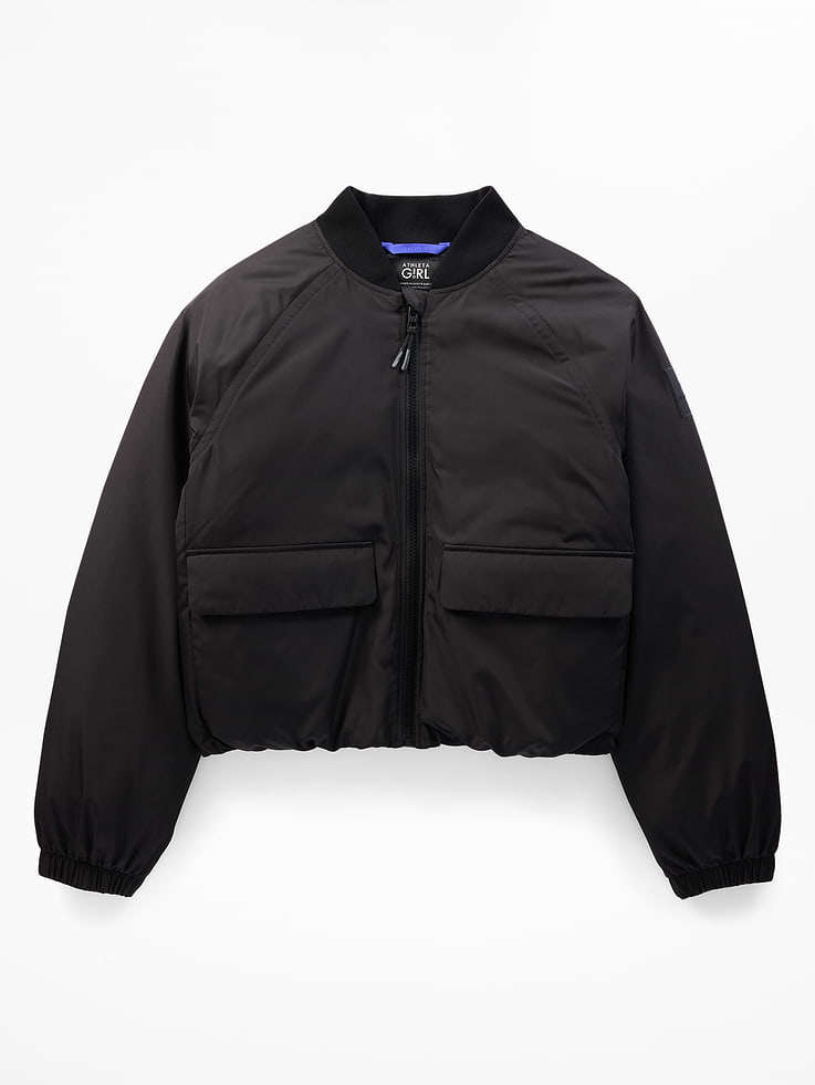 Image 5 of 5, Simone Biles Athleta Girl Bomber Puffer Jacket