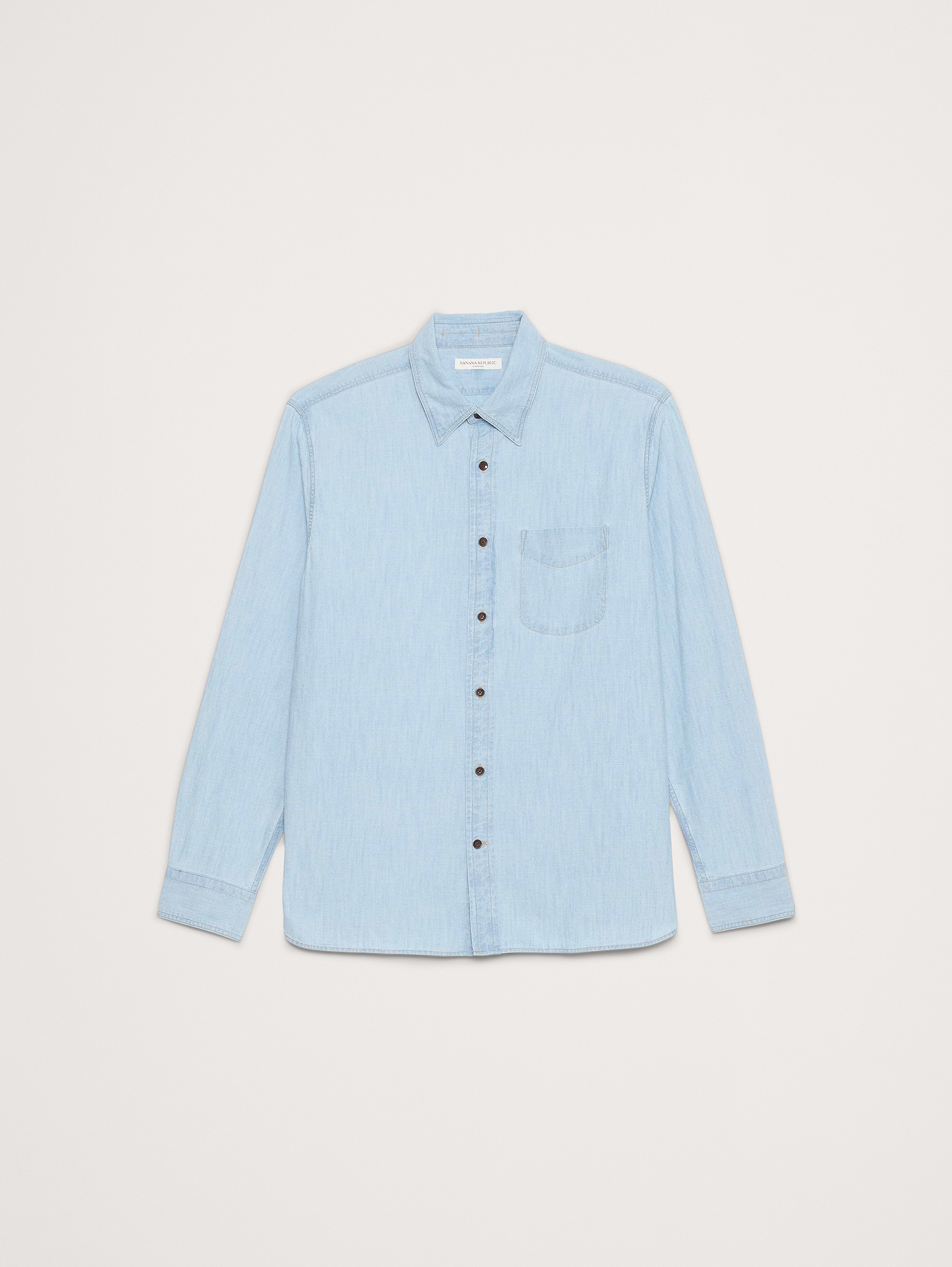 Image number 4 showing, Standard-Fit Chambray Shirt