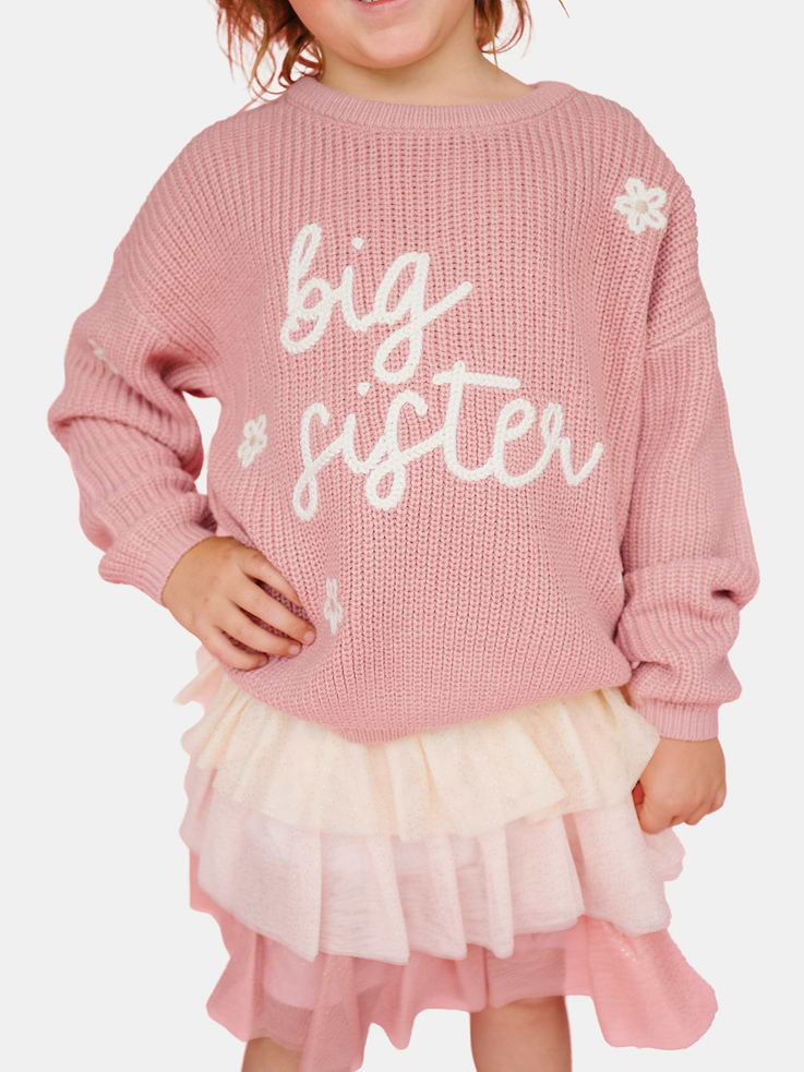 Image 3 of 4, Sweet Wink Big Sister Knit Sweater