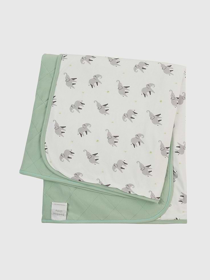 Image number 2 showing, Bamboo Little Elephant Baby Blanket