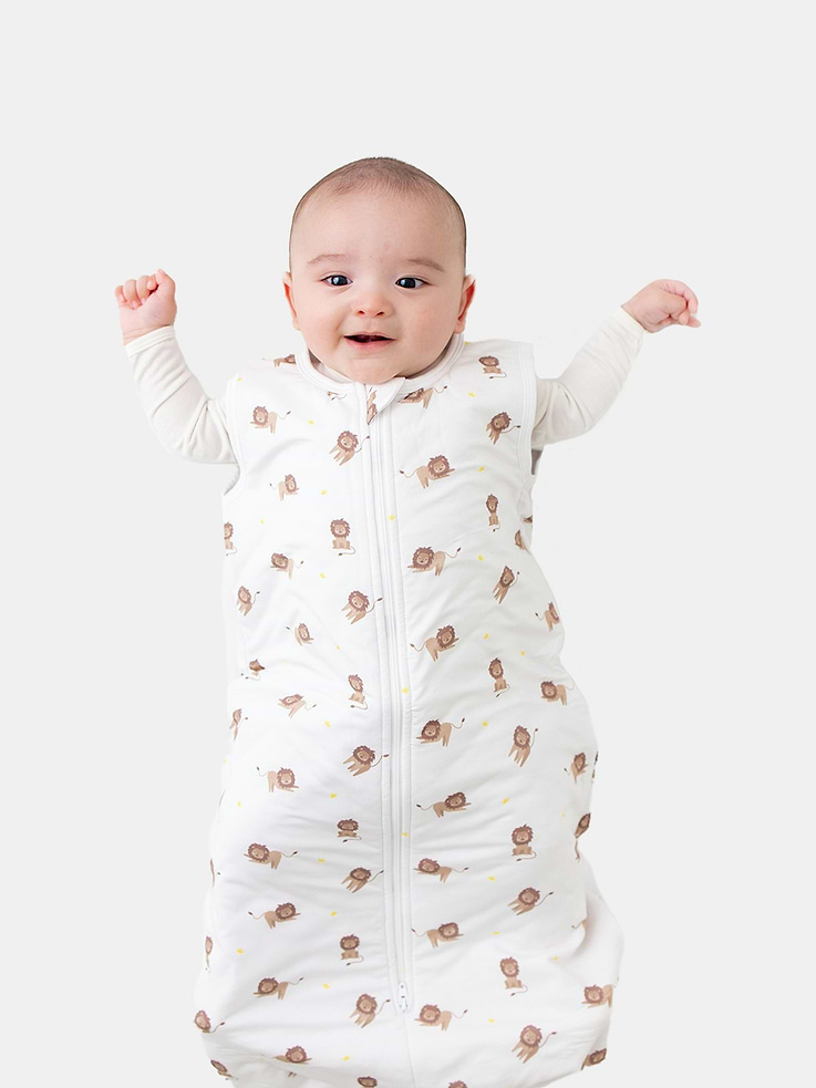 Image 2 of 3, Bamboo Little Lion Sleep Sack 0 to 12 Months