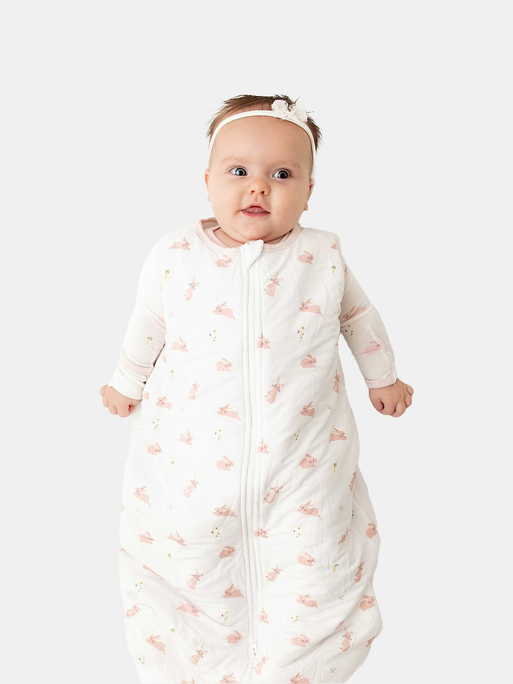 Image 2 of 3, Bamboo Little Bunny Sleep Sack 0 to 12 Months