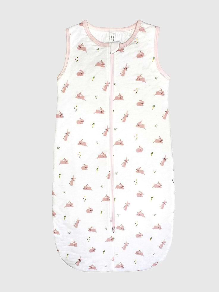 Image 1 of 3, Cozy sleep sack designed to keep babies snug during naps and nighttime., Suitable for ages 0–12 months with a generous length for growing room., Lightweight 1.0 TOG (Thermal Overall Grade) rating for year-round comfort., Made from buttery-soft bamboo viscose for breathable, all-night wear.