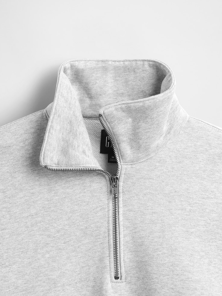 Image number 4 showing, Adult Heavyweight Oversized Quarter-Zip Pullover