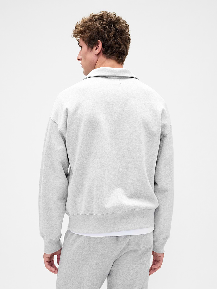 Image number 3 showing, Adult Heavyweight Oversized Quarter-Zip Pullover