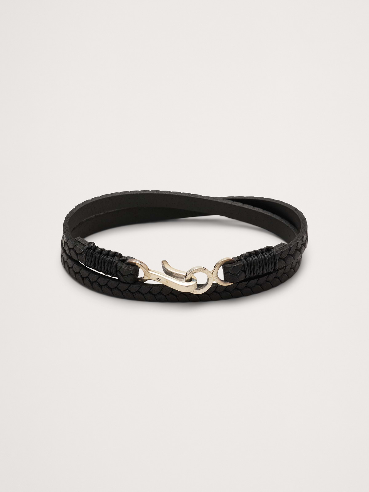 Embossed Leather Double Wrap by Caputo & Co