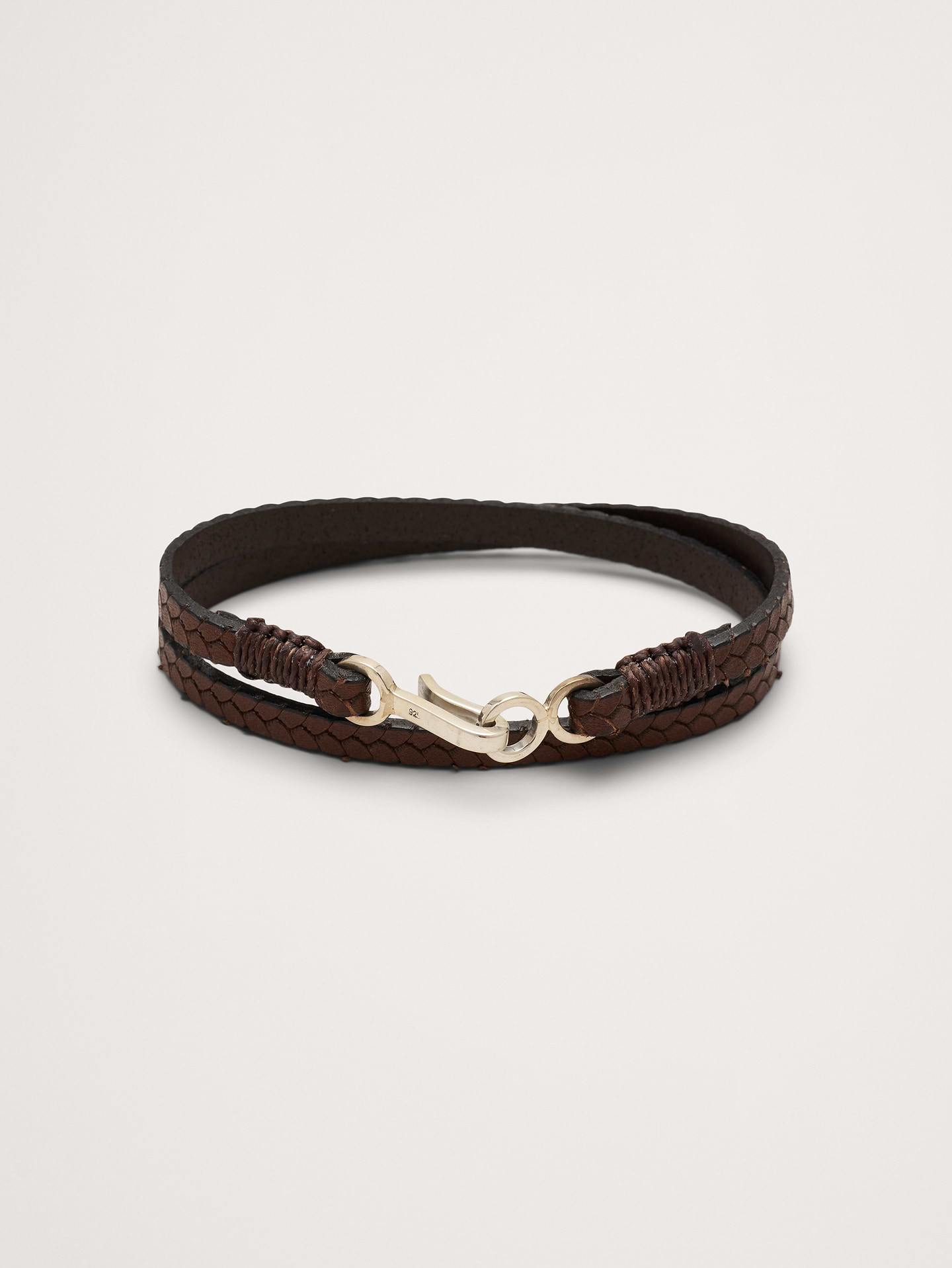 Image number 1 showing, Embossed Leather Double Wrap by Caputo & Co
