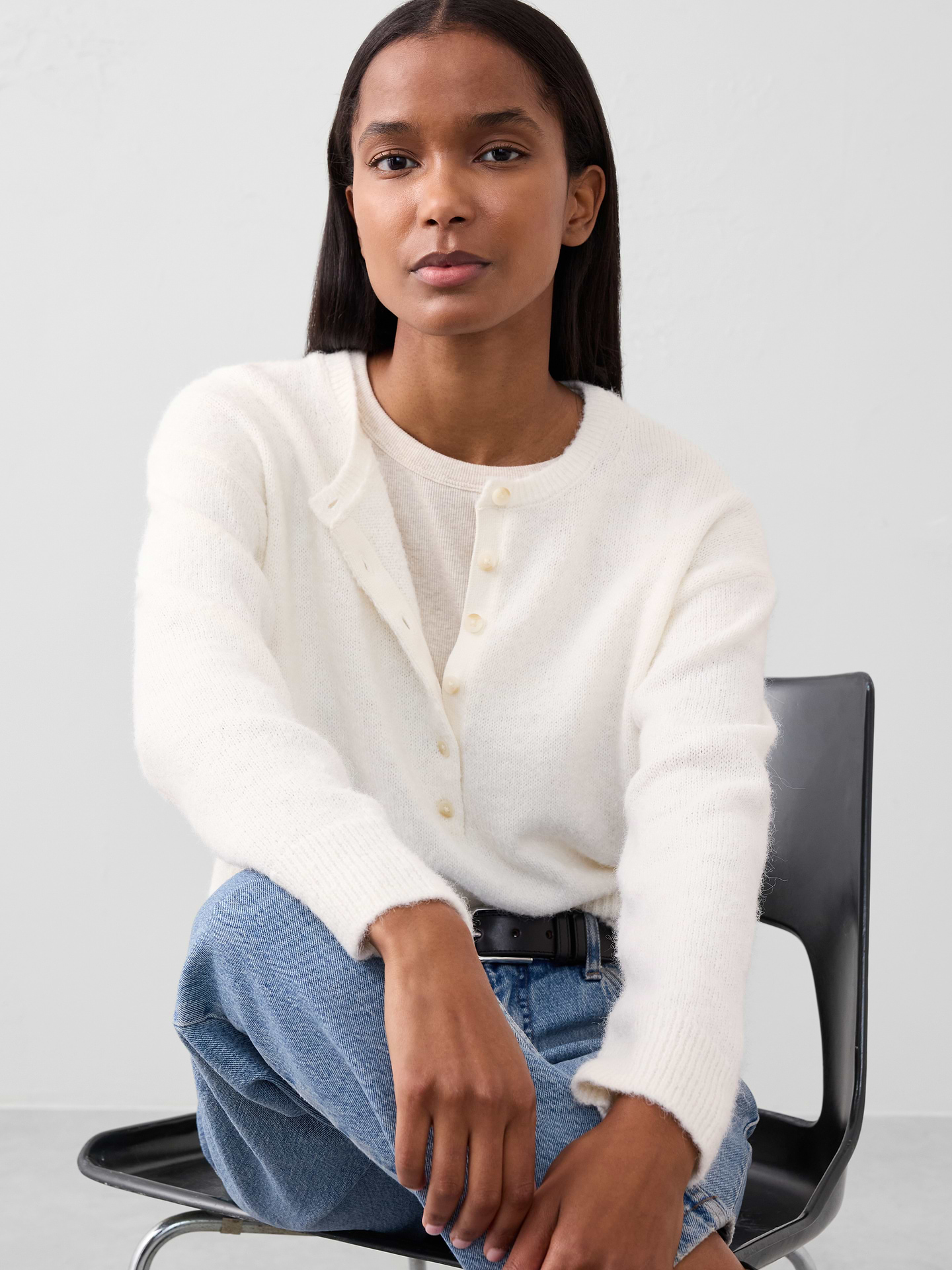 Image number 1 showing, Henley Brushed Pullover Sweater