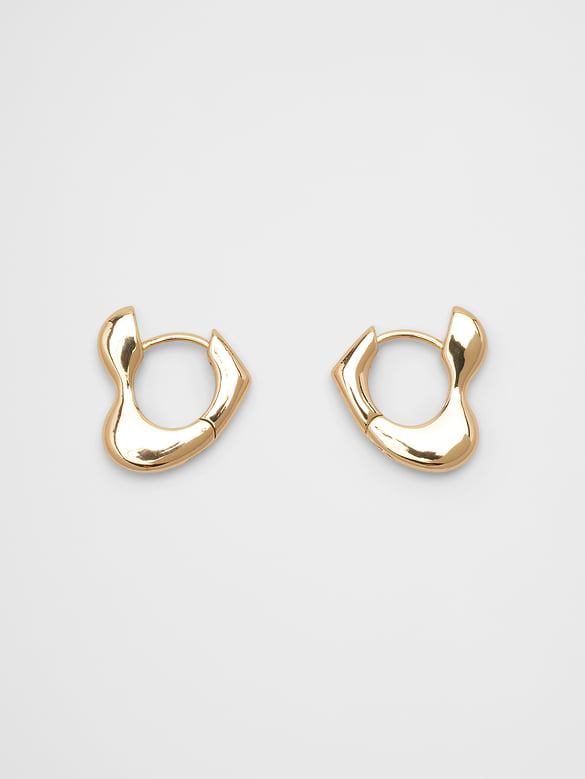 Mini Heart Huggie Earrings