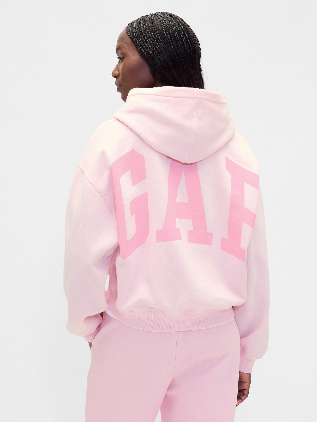 VintageSoft Crop Logo Hoodie | Gap