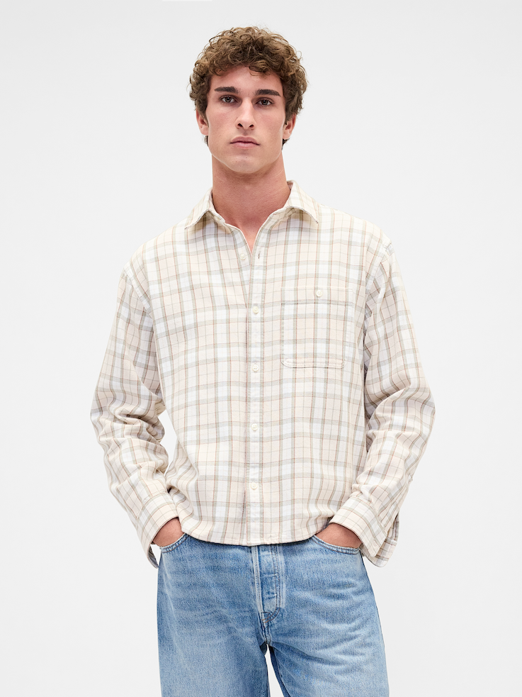 Image number 1 showing, Twill Straight-Hem Shirt