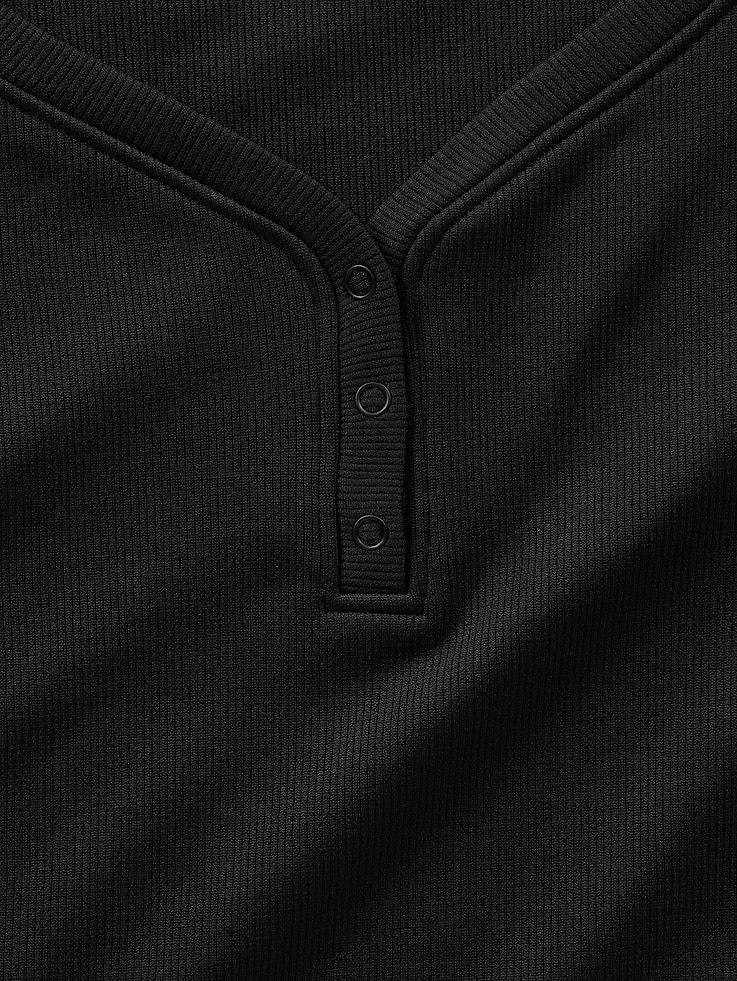 Image number 5 showing, Athleta Girl Rise Above Rib Henley Top